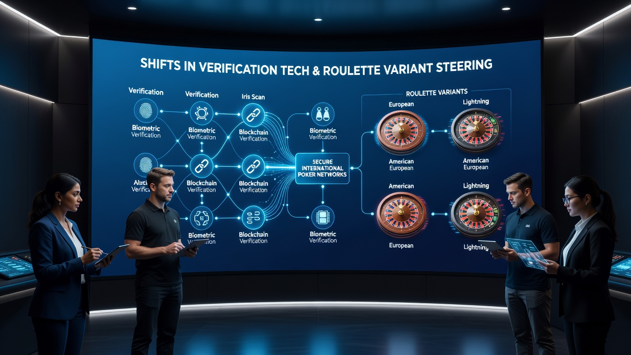Players engaging with verified roulette tables on an international poker network interface