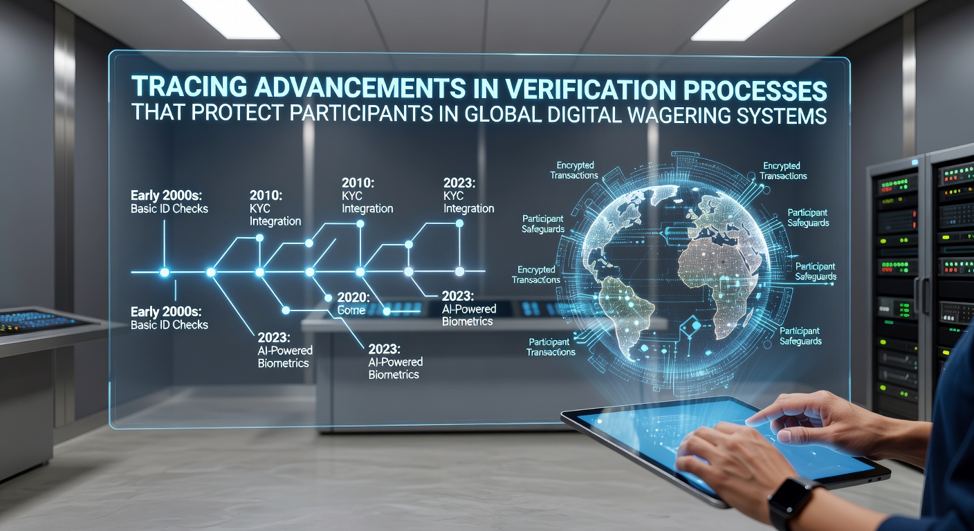 Advanced verification systems in digital wagering platforms showing biometric and AI integration