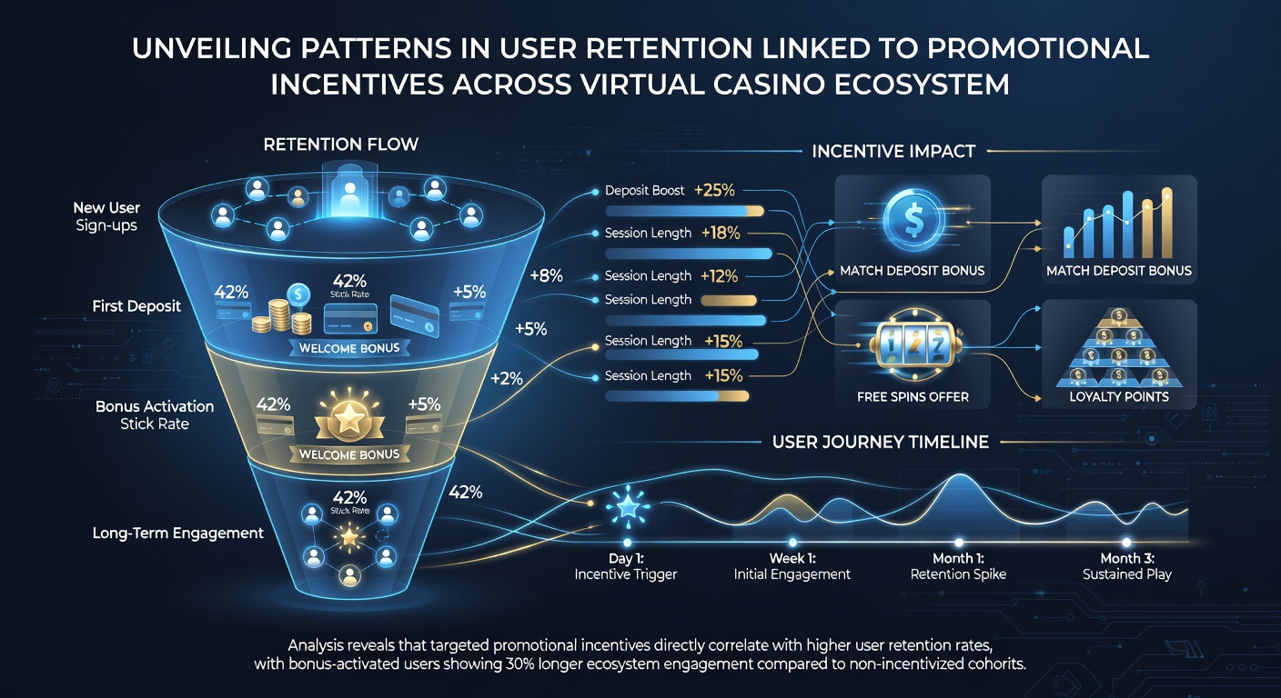 Chart illustrating retention metrics before and after loyalty program implementations in online casinos